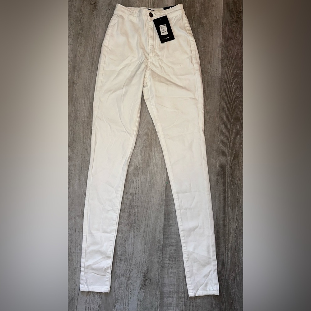 Fashion novelist super high waist denim skinnies size 1